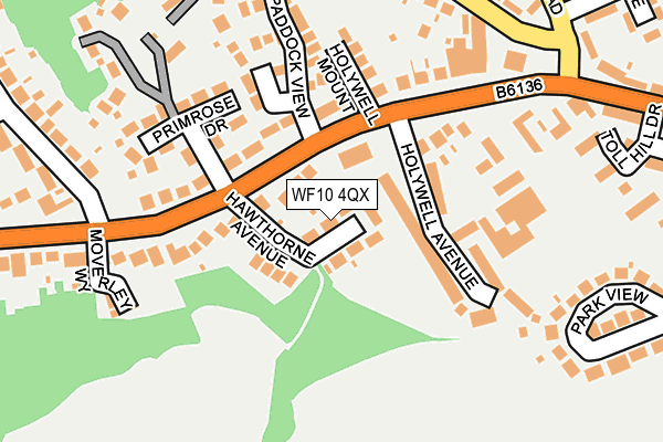 WF10 4QX map - OS OpenMap – Local (Ordnance Survey)