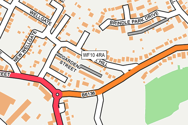 WF10 4RA map - OS OpenMap – Local (Ordnance Survey)