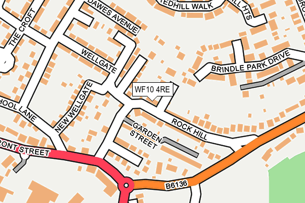 WF10 4RE map - OS OpenMap – Local (Ordnance Survey)