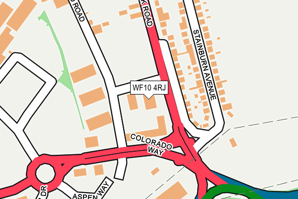 WF10 4RJ map - OS OpenMap – Local (Ordnance Survey)