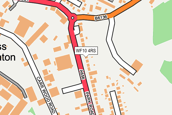 WF10 4RS map - OS OpenMap – Local (Ordnance Survey)