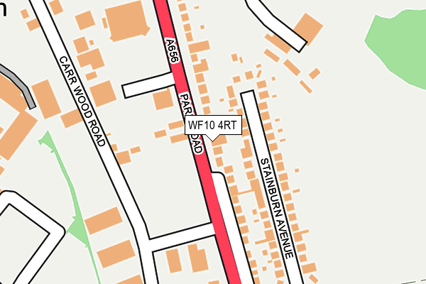 WF10 4RT map - OS OpenMap – Local (Ordnance Survey)