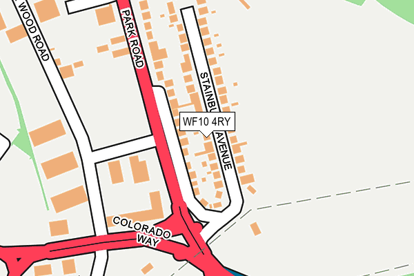 WF10 4RY map - OS OpenMap – Local (Ordnance Survey)
