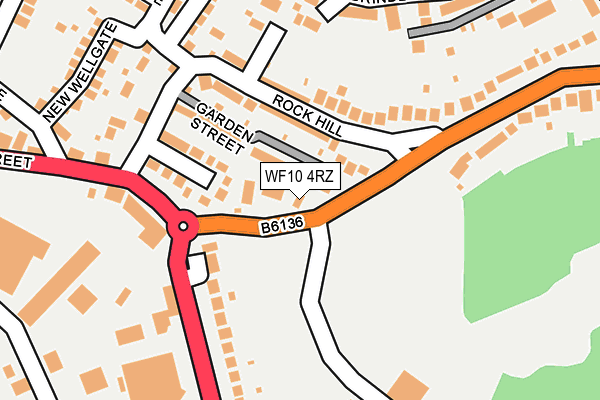 WF10 4RZ map - OS OpenMap – Local (Ordnance Survey)