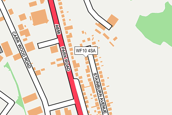 WF10 4SA map - OS OpenMap – Local (Ordnance Survey)