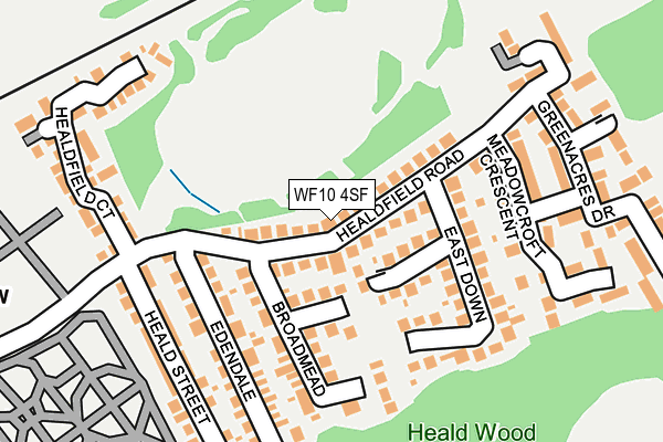 WF10 4SF map - OS OpenMap – Local (Ordnance Survey)