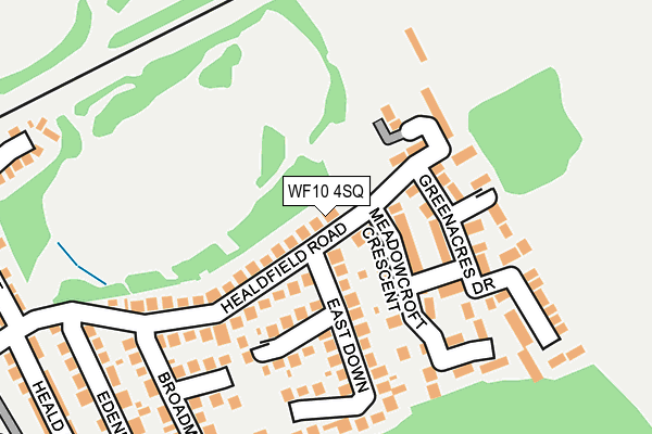 WF10 4SQ map - OS OpenMap – Local (Ordnance Survey)
