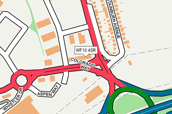 WF10 4SR map - OS OpenMap – Local (Ordnance Survey)