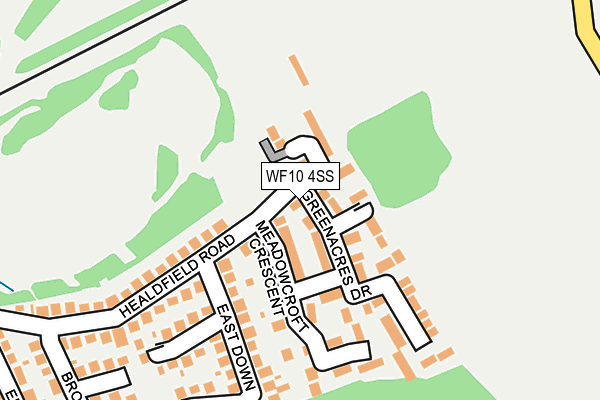 WF10 4SS map - OS OpenMap – Local (Ordnance Survey)