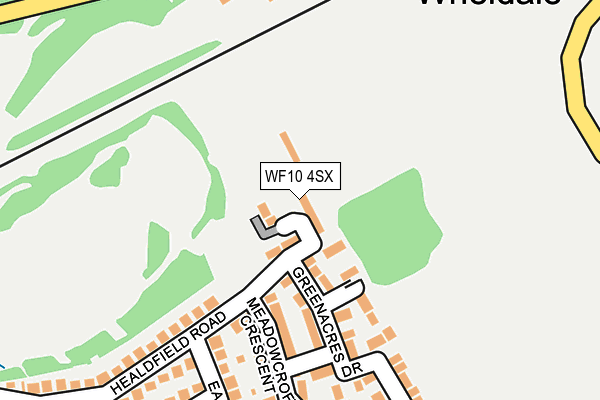 WF10 4SX map - OS OpenMap – Local (Ordnance Survey)