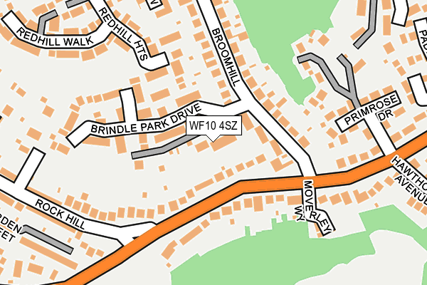 WF10 4SZ map - OS OpenMap – Local (Ordnance Survey)