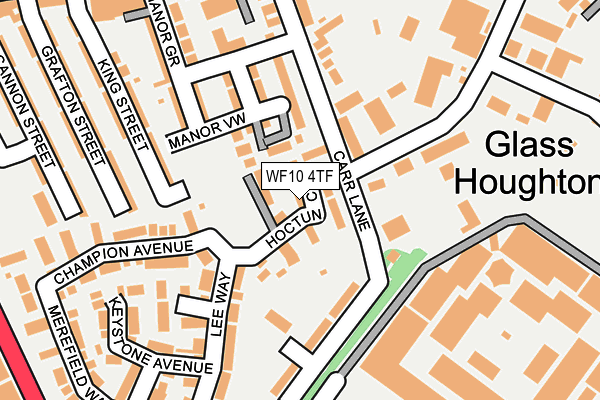 WF10 4TF map - OS OpenMap – Local (Ordnance Survey)