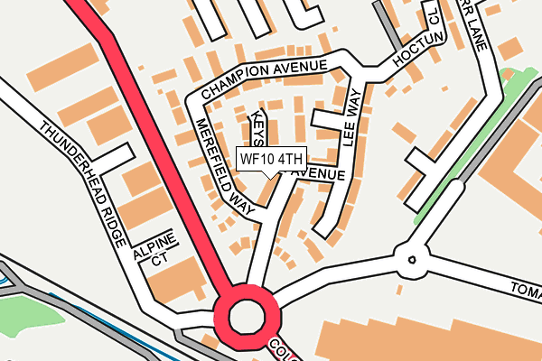 WF10 4TH map - OS OpenMap – Local (Ordnance Survey)
