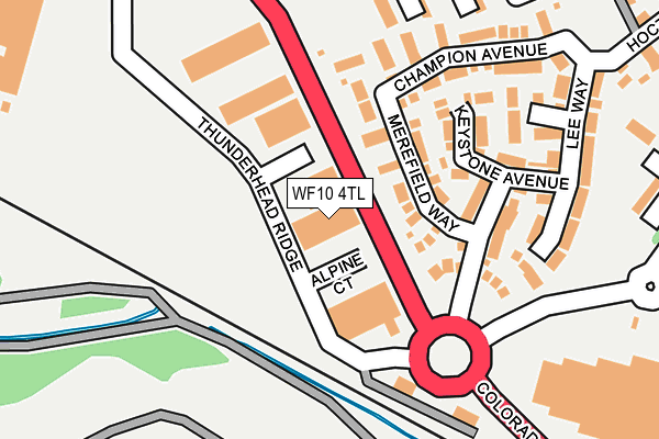 WF10 4TL map - OS OpenMap – Local (Ordnance Survey)