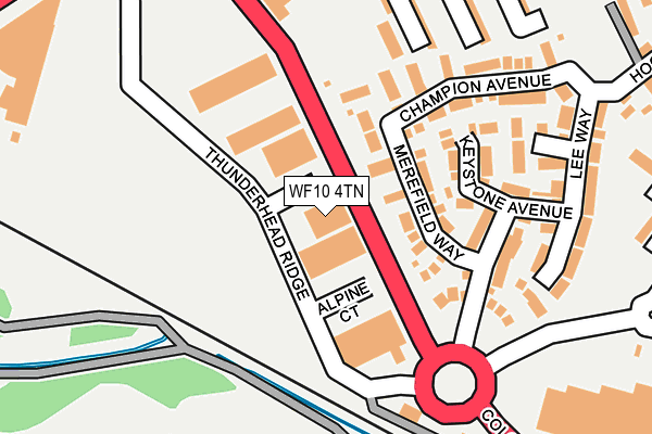 WF10 4TN map - OS OpenMap – Local (Ordnance Survey)
