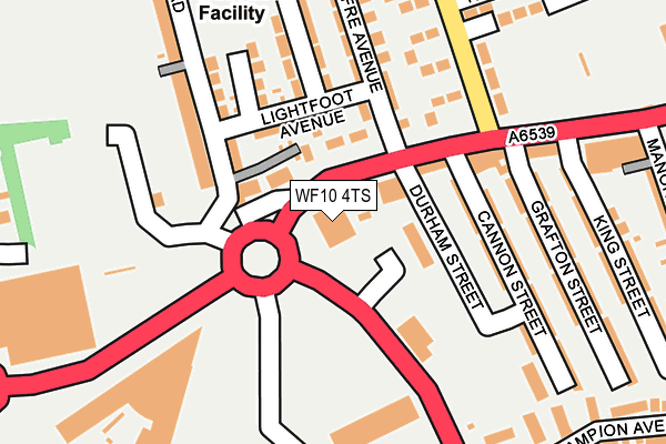 WF10 4TS map - OS OpenMap – Local (Ordnance Survey)