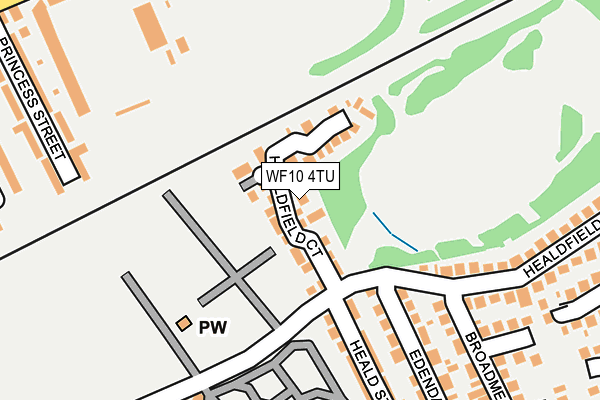 WF10 4TU map - OS OpenMap – Local (Ordnance Survey)
