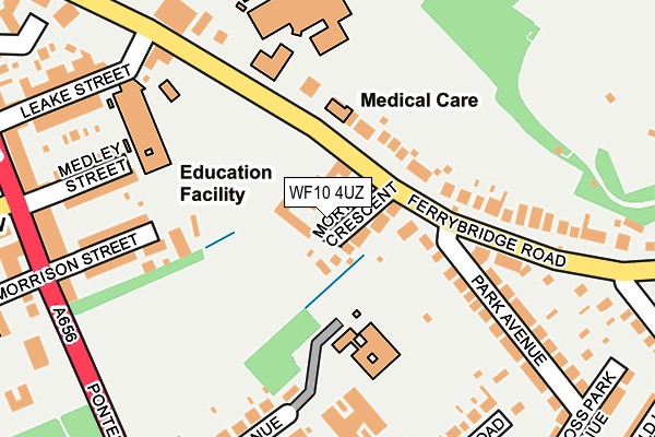 WF10 4UZ map - OS OpenMap – Local (Ordnance Survey)
