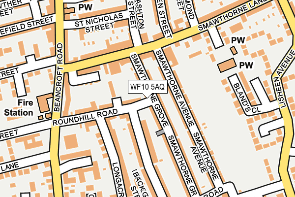 WF10 5AQ map - OS OpenMap – Local (Ordnance Survey)