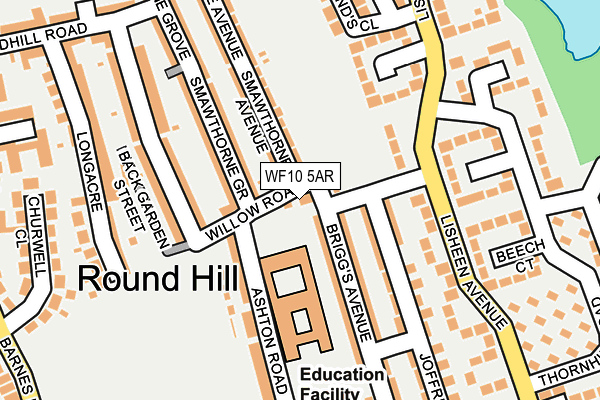 WF10 5AR map - OS OpenMap – Local (Ordnance Survey)