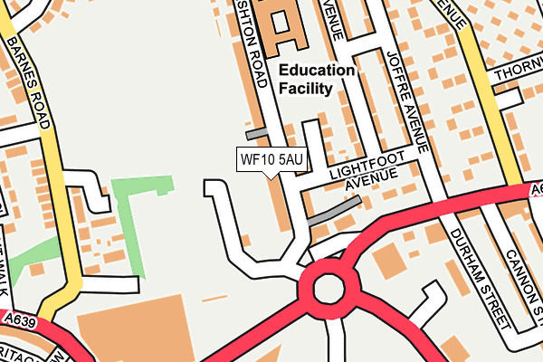 WF10 5AU map - OS OpenMap – Local (Ordnance Survey)