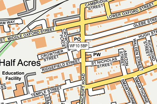 WF10 5BP map - OS OpenMap – Local (Ordnance Survey)