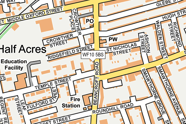 WF10 5BS map - OS OpenMap – Local (Ordnance Survey)