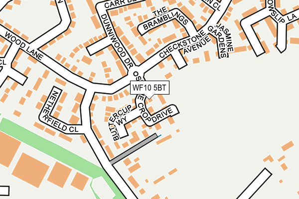 WF10 5BT map - OS OpenMap – Local (Ordnance Survey)