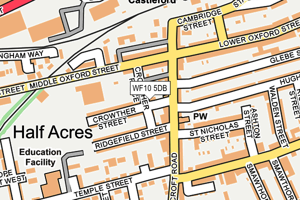 WF10 5DB map - OS OpenMap – Local (Ordnance Survey)