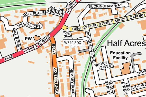 WF10 5DQ map - OS OpenMap – Local (Ordnance Survey)
