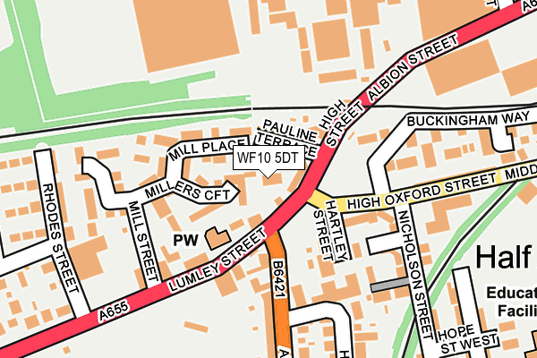 WF10 5DT map - OS OpenMap – Local (Ordnance Survey)