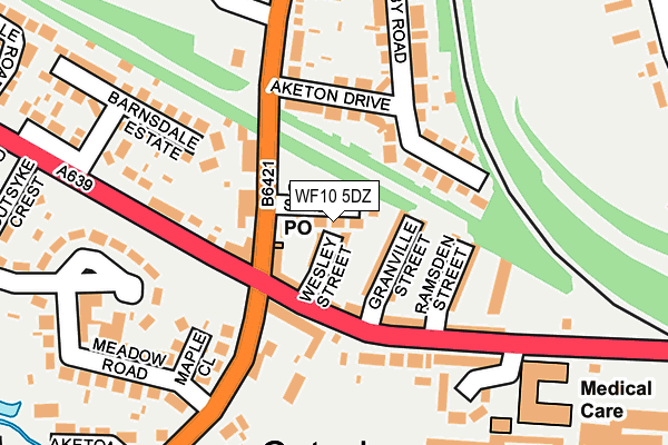WF10 5DZ map - OS OpenMap – Local (Ordnance Survey)