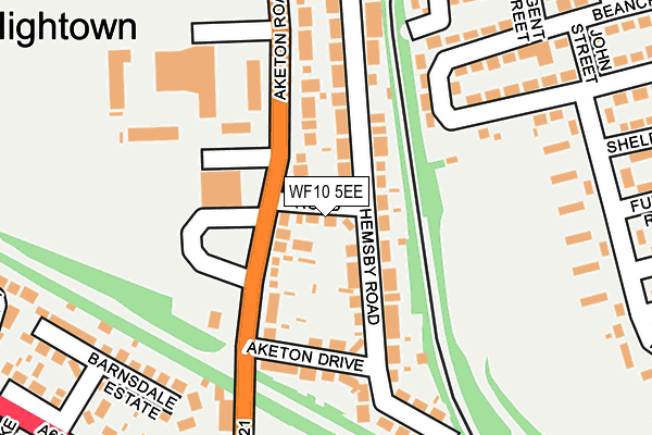 WF10 5EE map - OS OpenMap – Local (Ordnance Survey)