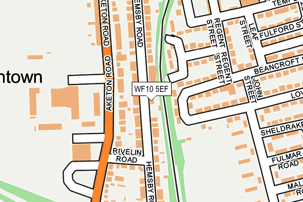WF10 5EF map - OS OpenMap – Local (Ordnance Survey)