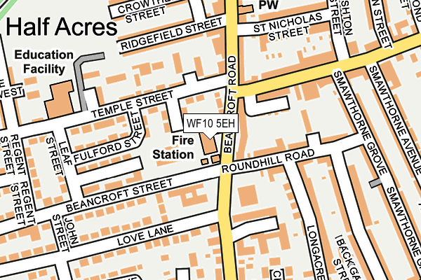 WF10 5EH map - OS OpenMap – Local (Ordnance Survey)