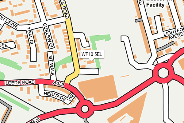 WF10 5EL map - OS OpenMap – Local (Ordnance Survey)