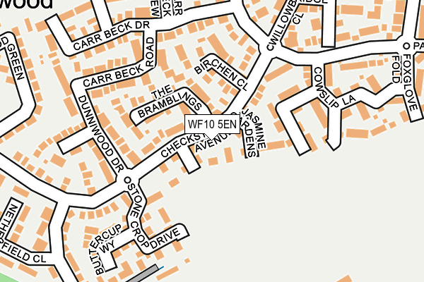 WF10 5EN map - OS OpenMap – Local (Ordnance Survey)