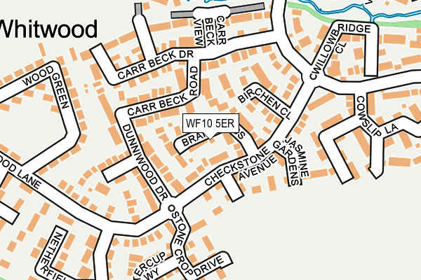 WF10 5ER map - OS OpenMap – Local (Ordnance Survey)