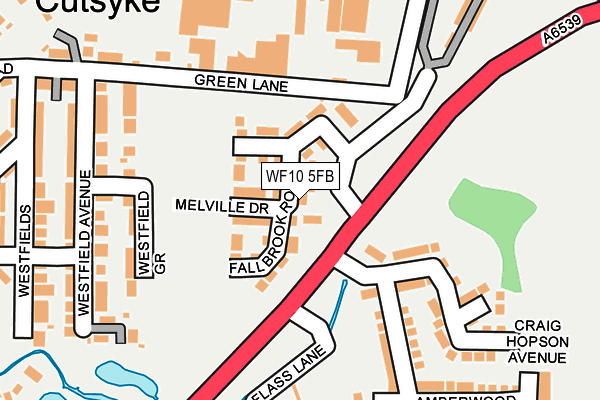 WF10 5FB map - OS OpenMap – Local (Ordnance Survey)