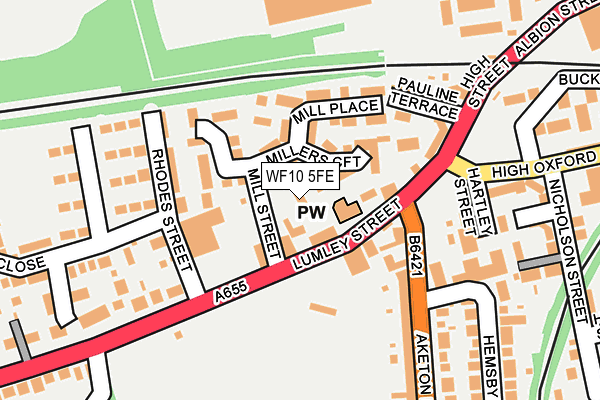 WF10 5FE map - OS OpenMap – Local (Ordnance Survey)