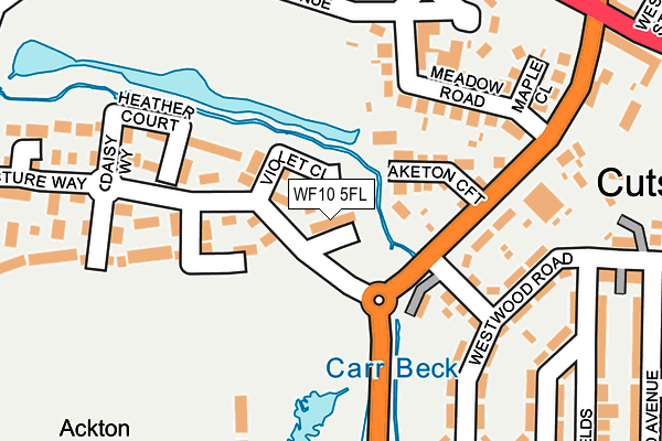 WF10 5FL map - OS OpenMap – Local (Ordnance Survey)