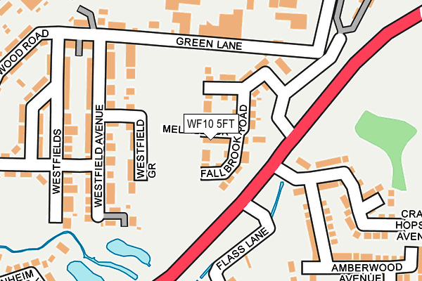 WF10 5FT map - OS OpenMap – Local (Ordnance Survey)