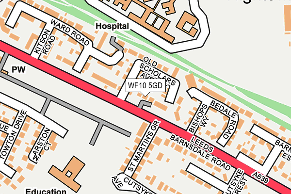 WF10 5GD map - OS OpenMap – Local (Ordnance Survey)