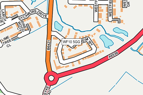 WF10 5GG map - OS OpenMap – Local (Ordnance Survey)