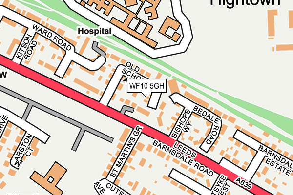 WF10 5GH map - OS OpenMap – Local (Ordnance Survey)