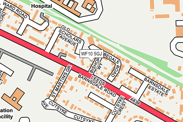 WF10 5GJ map - OS OpenMap – Local (Ordnance Survey)