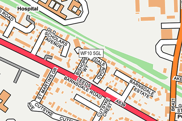 WF10 5GL map - OS OpenMap – Local (Ordnance Survey)
