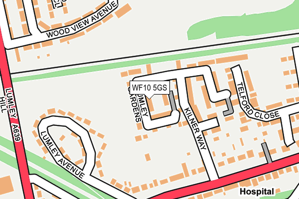 WF10 5GS map - OS OpenMap – Local (Ordnance Survey)