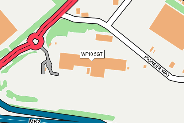WF10 5GT map - OS OpenMap – Local (Ordnance Survey)