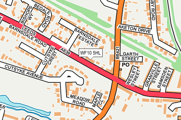 WF10 5HL map - OS OpenMap – Local (Ordnance Survey)